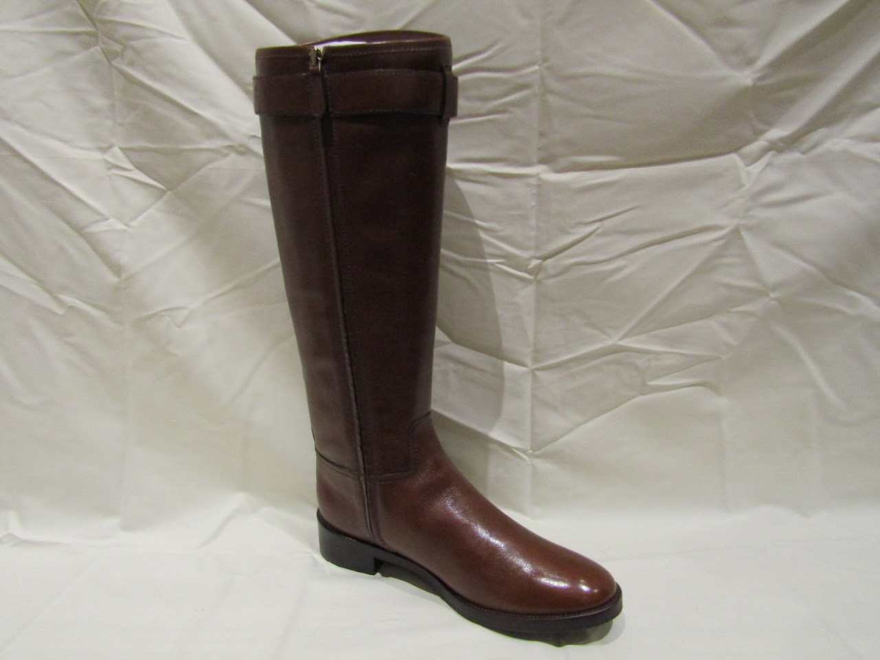 Tory Burch Brown Leather Riding Boots