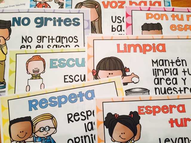 Reglas Del Salón A Bilingual Classroom