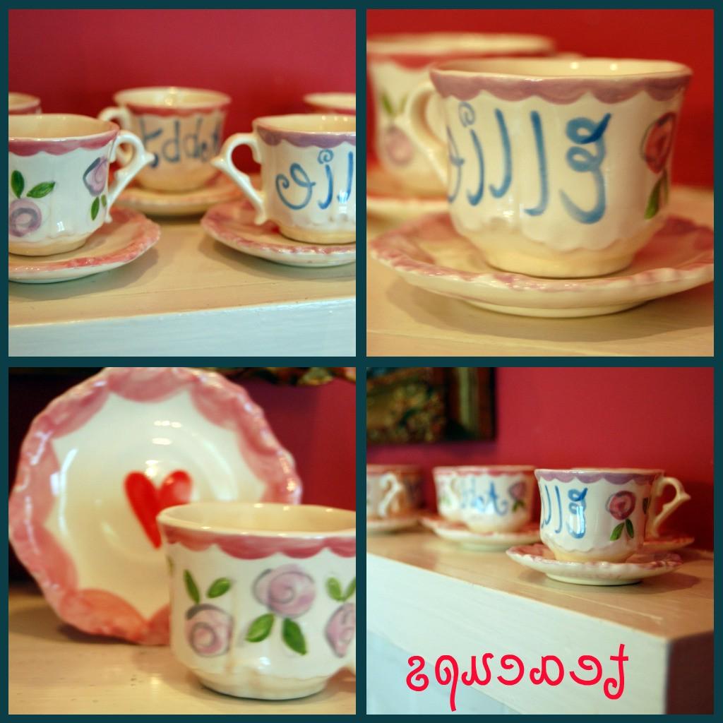 vintage tea cups example for