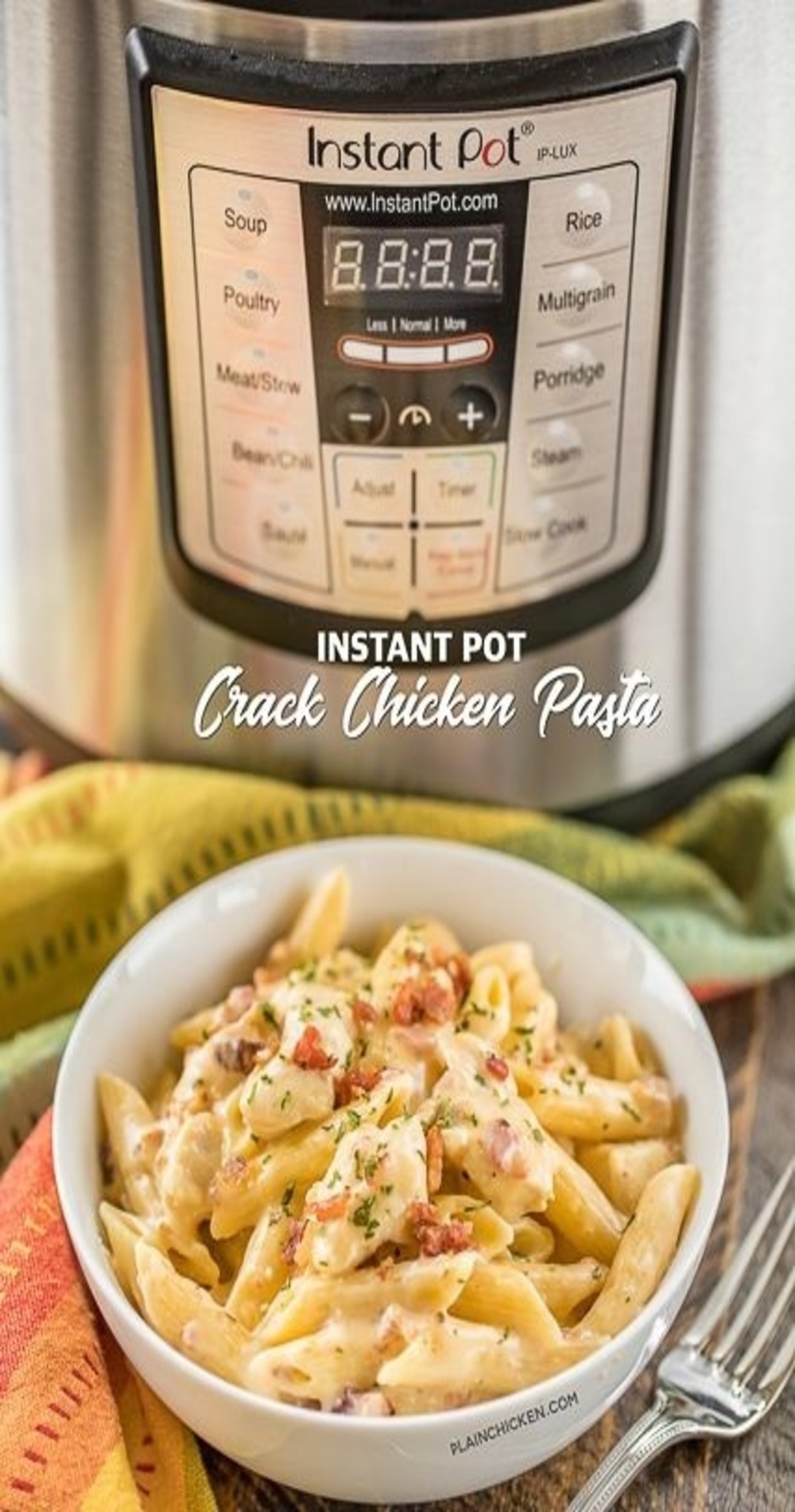 Instant Pot Crack Chicken Pasta