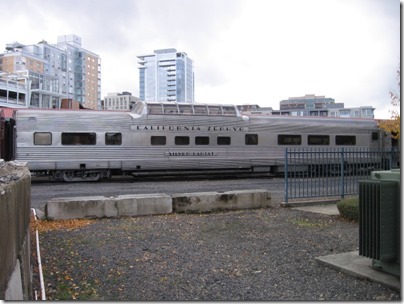IMG_9788 California Zephyr Dome Coach #4718 Silver Lariat at Union Station in Portland, Oregon on October 21, 2009