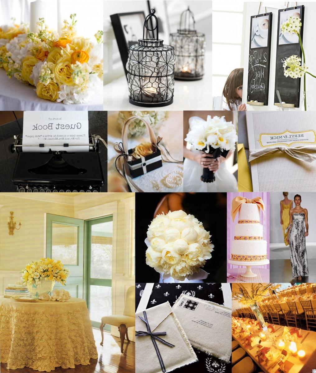 Black-Yellow-White-Wedding