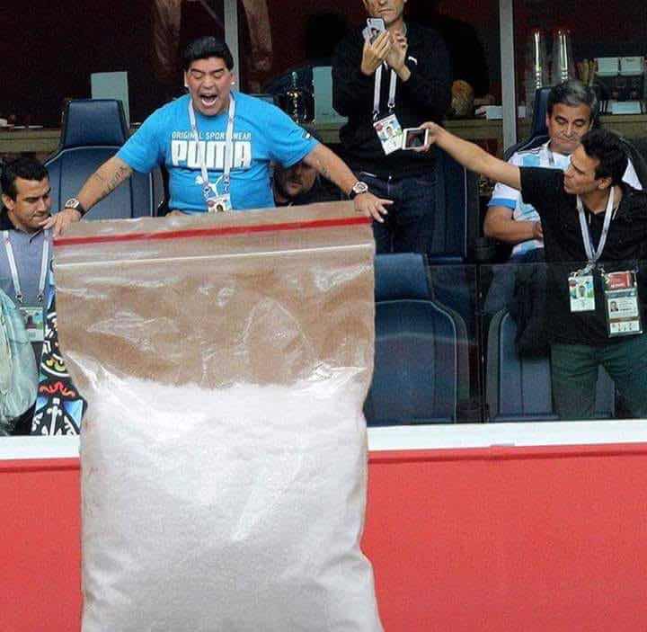 Maradona se ha venido arriba