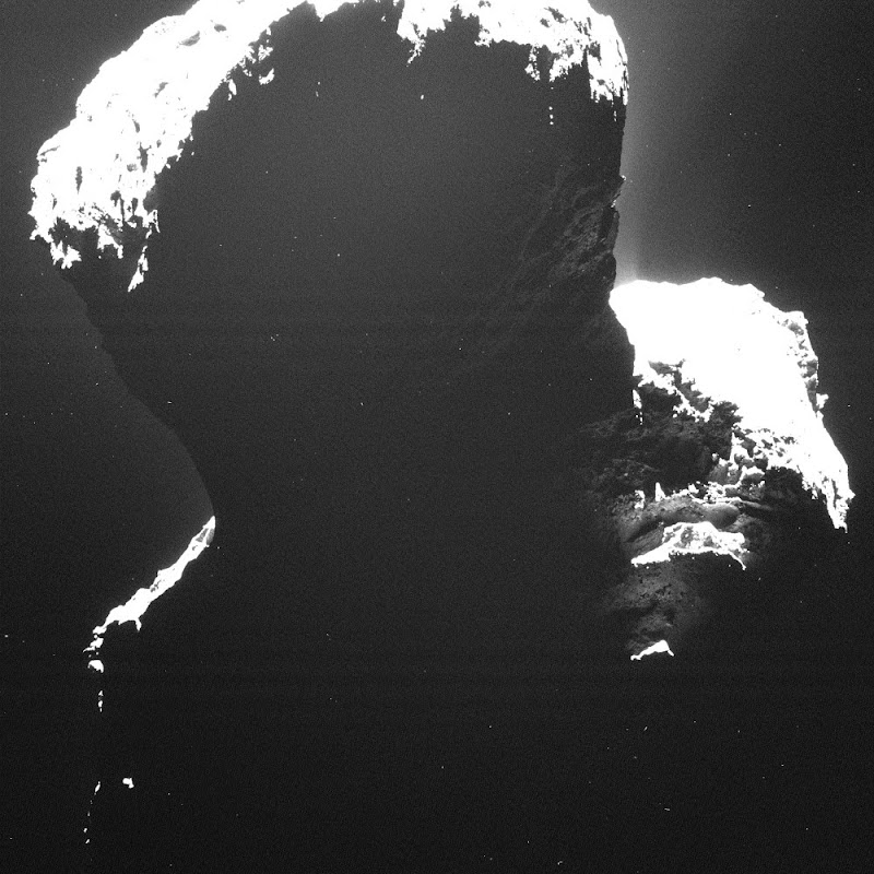 Photos of the comet 67P/Churyumov–Gerasimenko by the Rosetta spacecraft