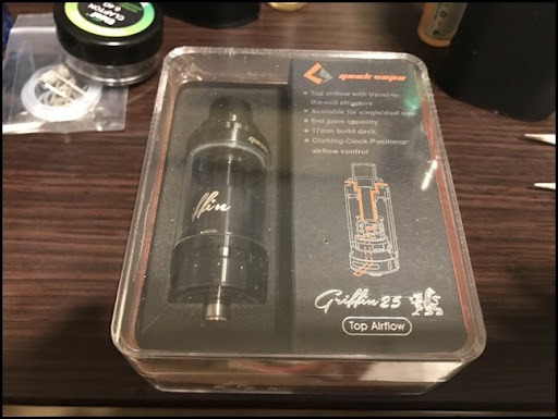 IMG 0936 thumb%25255B2%25255D - 【RTA】Griffin 25 RTA Tank Top Airflow Versionレビュー！ドローをトコトン軽くした爆煙ユーザー垂涎のRTAの巻