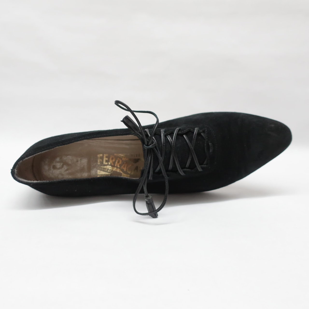 Salvatore Ferragamo Black Suede Shoes