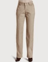 <br />Lee Women's Petite Relaxed Plain Front Straight Leg Pant