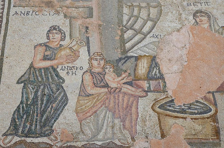 Os antigos mosaicos gregos de Paphos