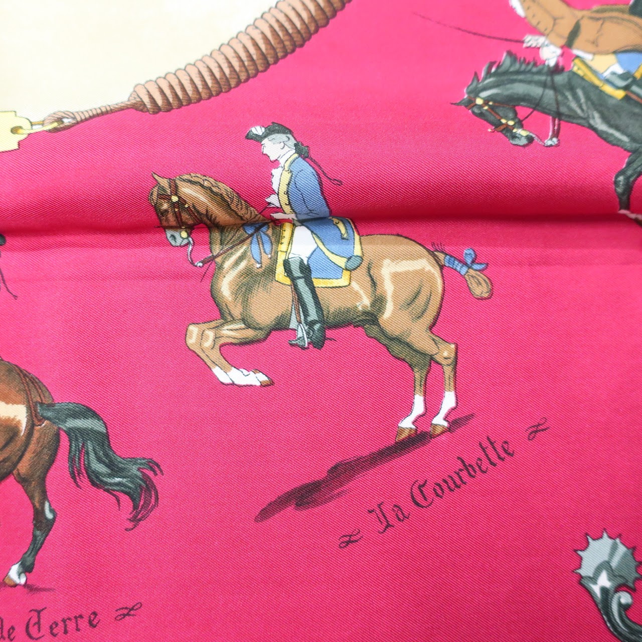 Hermès Les Figures d'Equitation Vintage Scarf