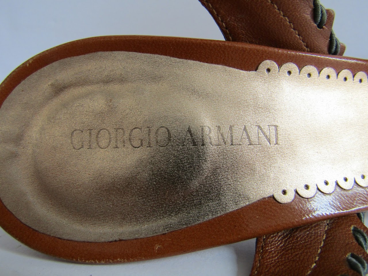 Giorgio Armani Satin Slingbacks