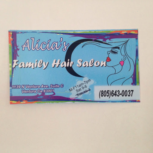 Alicia's family hair salon