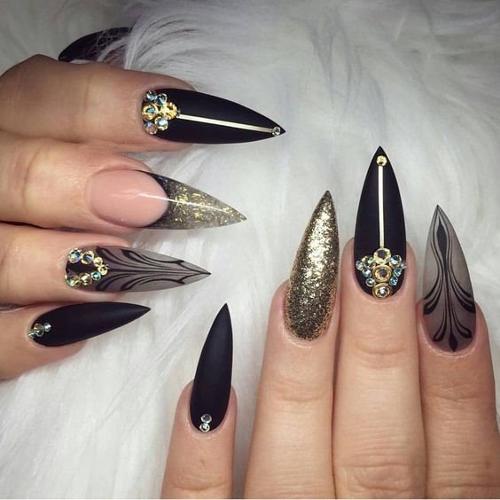 Stiletto Nails Designs Trendy for 2019 - Fashionre