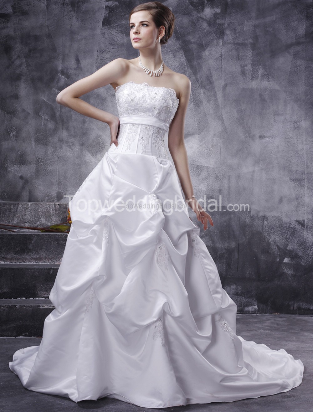 Ball Gown Strapless Beaded