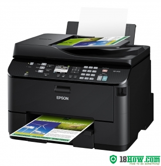 How to reset flashing lights for Epson WorkForce WP-4530 printer