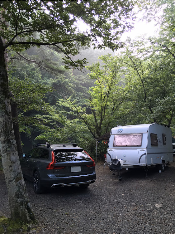 V90のキャンプ・清流・道志村・天然クーラーに関するカスタム事例の投稿画像1枚目