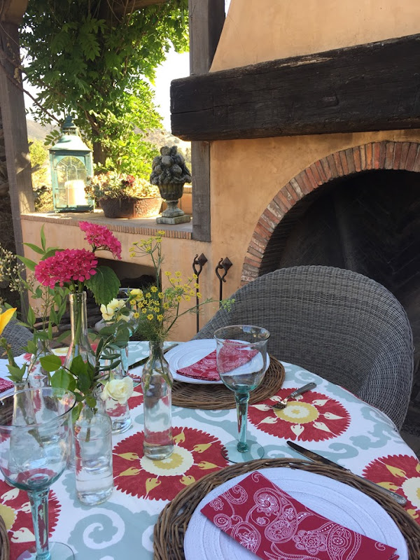 summer bottle tablescape