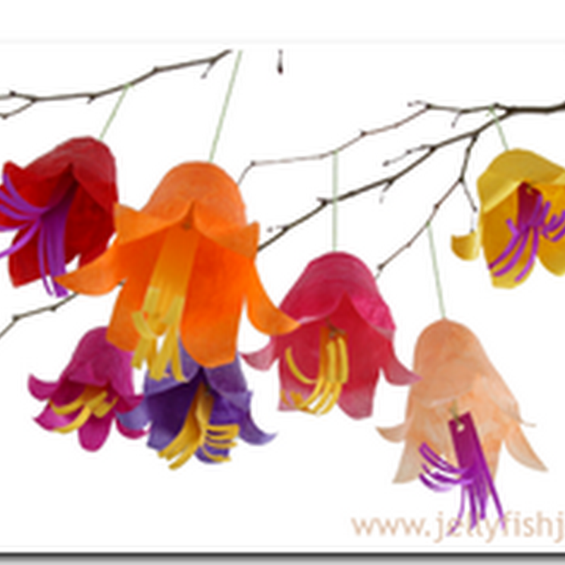 manualidades flores hechas con globos y papel de seda