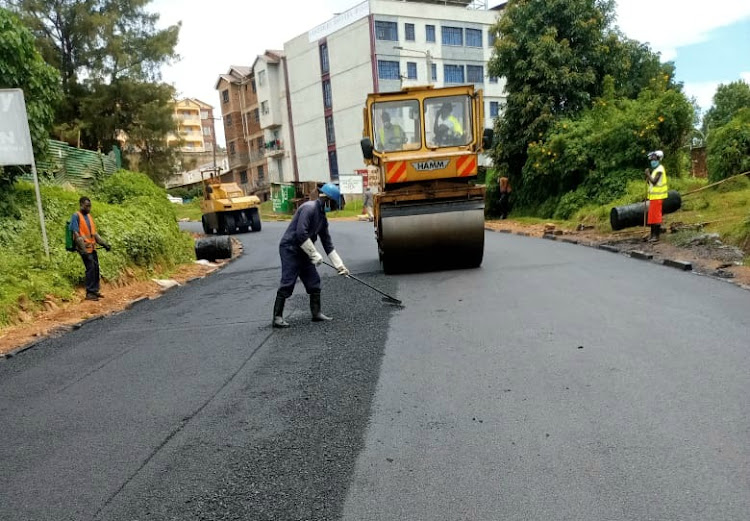 A section of Gusii Stadium-Iterio road under construction.