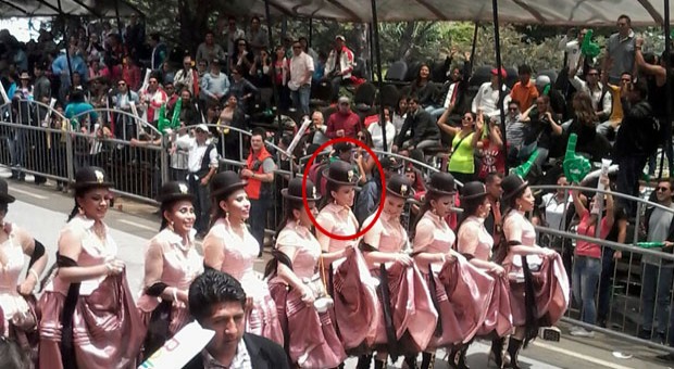 Le gritaron a la esposa del Vice en el carnaval de Oruro: "Bolivia dice No" #Referendo2016