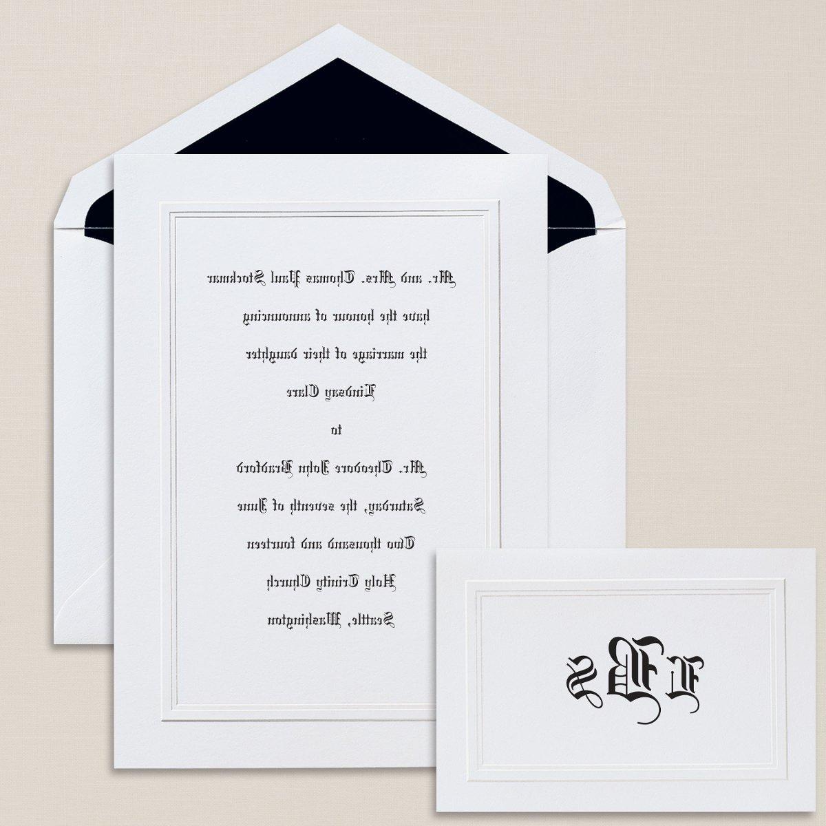 High Style - This classic fold-over invitation will reflect your impeccable