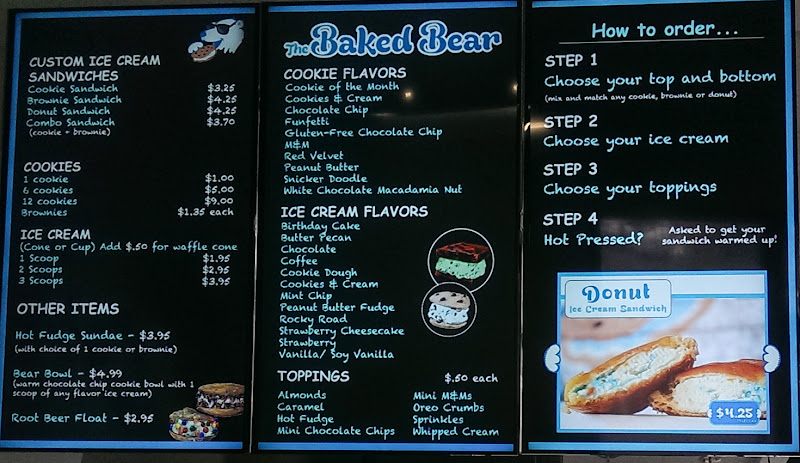 photo of the menu