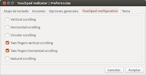 Touchpad-Indicator 1.0.0 en Saucy Salamander