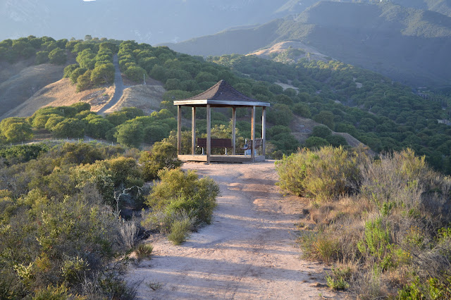 on a hilltop, a gazebo