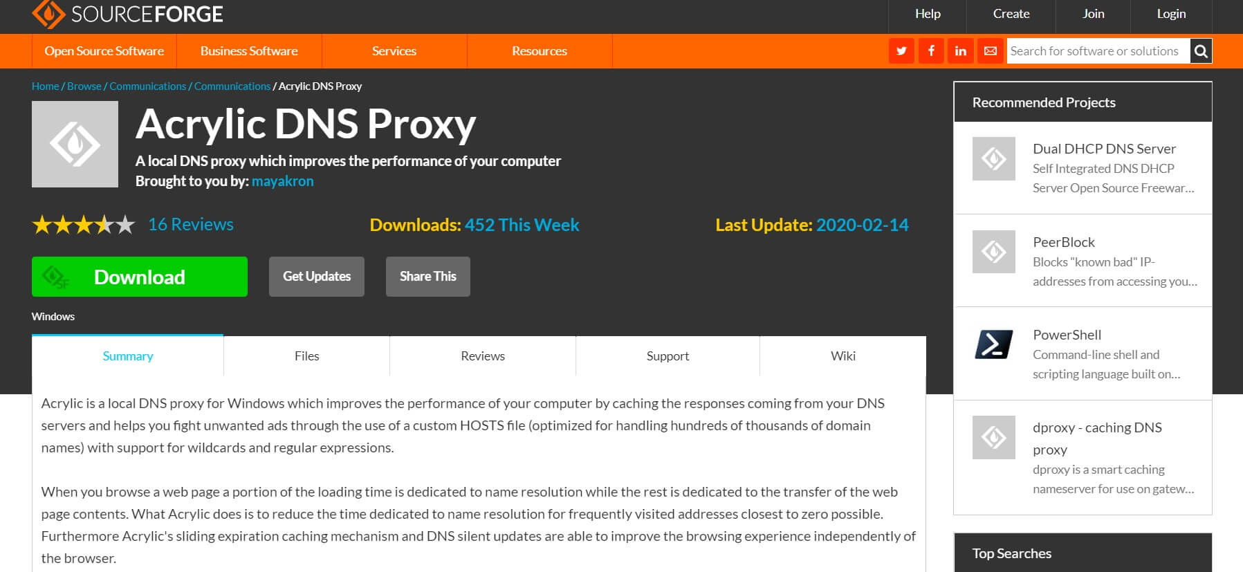 Proxy DNS acrílico |  Software proxy gratuito para Windows 10