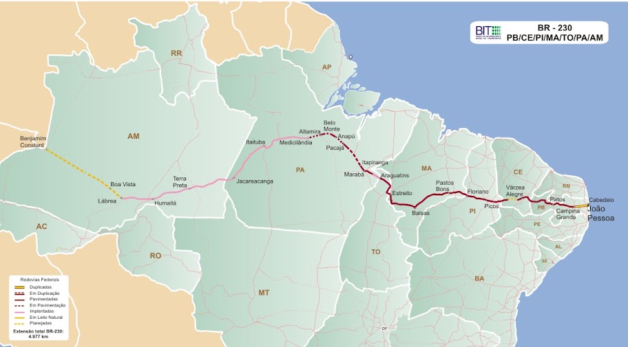 Rodovia Transamazônica, uma estrada que liga nada a lugar nenhum