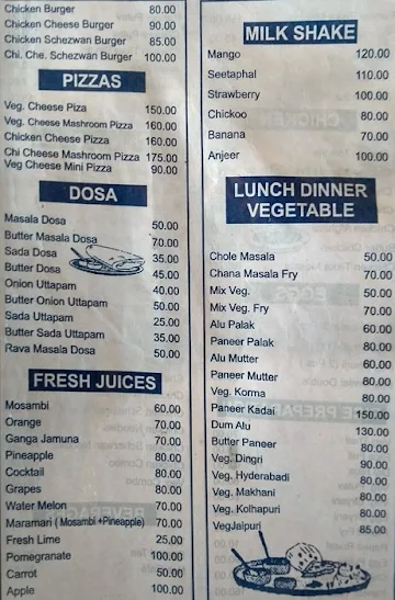 Tonamec menu 