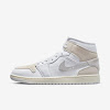 air jordan 1 mid se craft white/tech grey/sail/light all wood brown