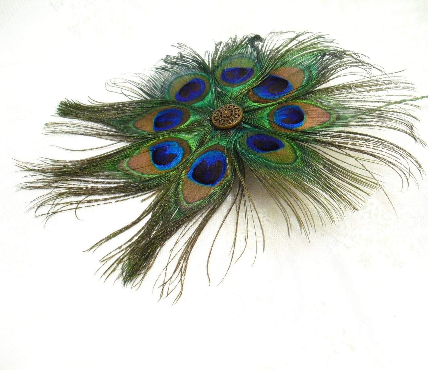 Peacock Feather Flower for