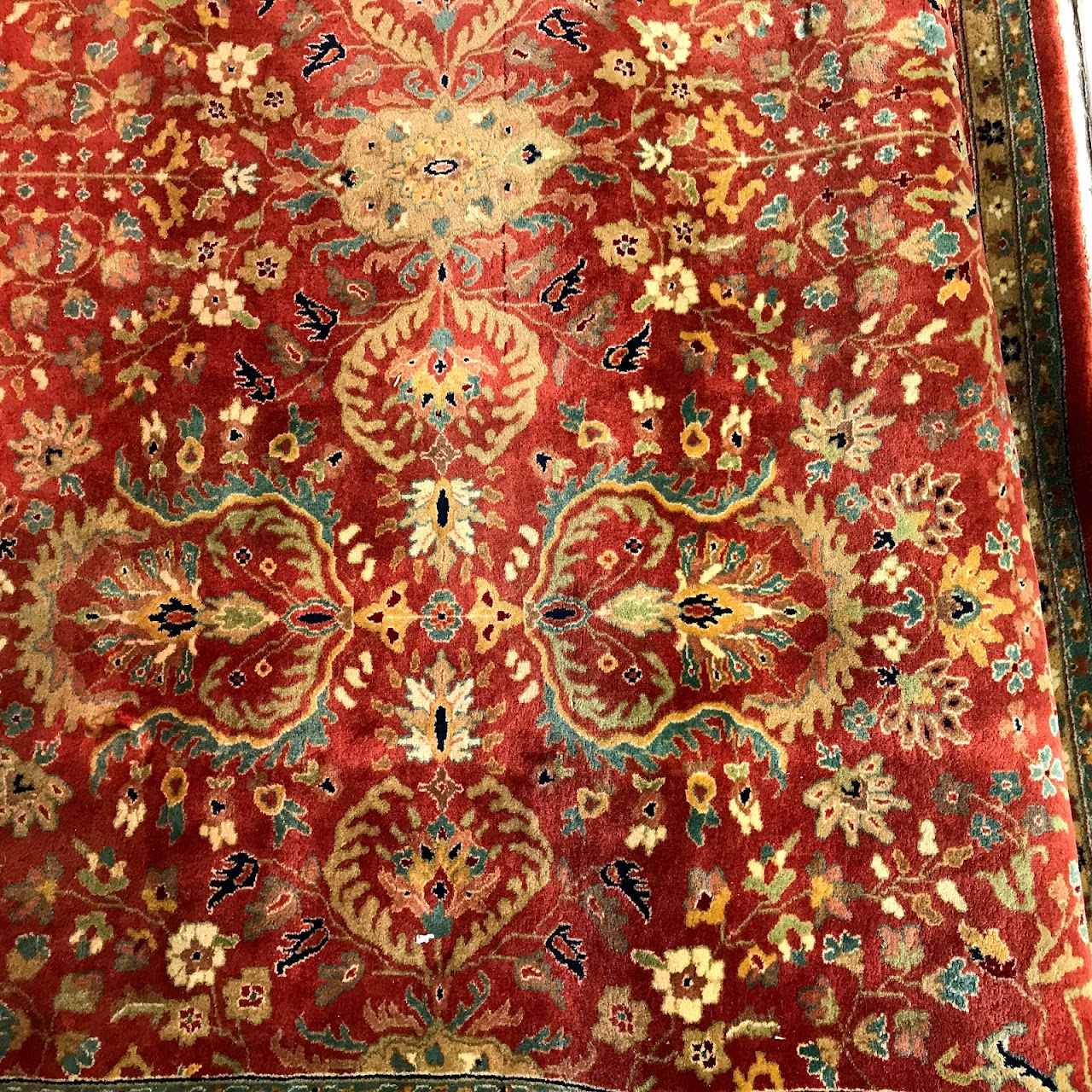 Sarouk-Farahan Wool Pile Area Rug