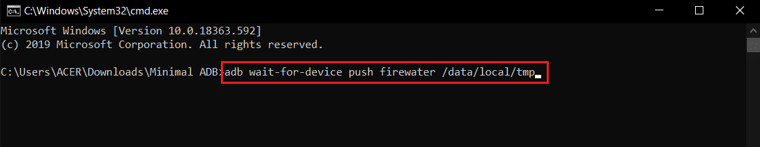 adb รออุปกรณ์กดคำสั่ง firewate ใน cmd หรือ command prompt  HTC S-OFF คืออะไร?