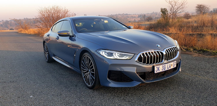 The 840i Gran Coupe has a sporting presence for such a large car. Picture: DENIS DROPPA