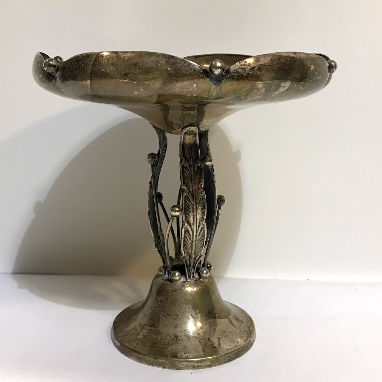 Sterling Silver Art Nouveau Compote