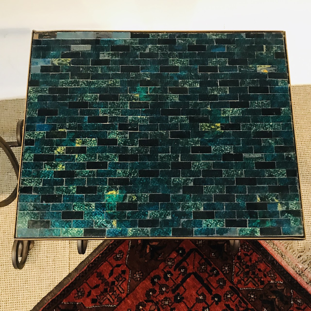 Mosaic Top Nesting Table Pair