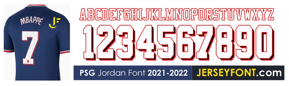 PSG NIKE JORDAN FONT 20212022