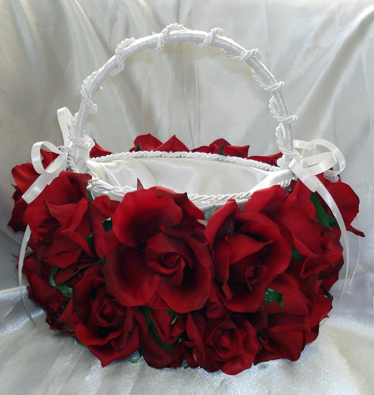 Red Rose Bridal Flower Girl