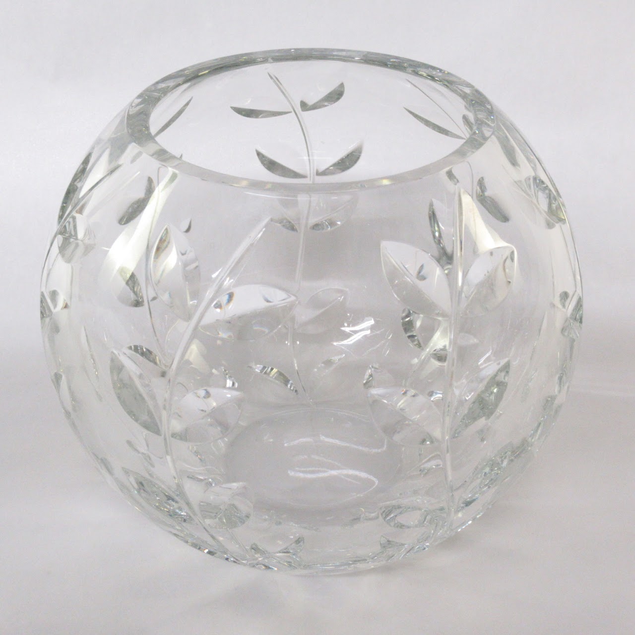 Tiffany & Co. Botanical Crystal Vase