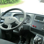 Het dashboard van de Vanhool van Paulusma Reizen