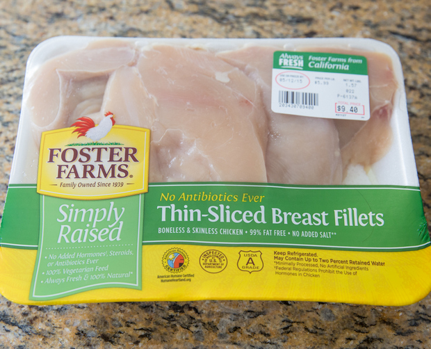 photo of a package of foster farms chicken