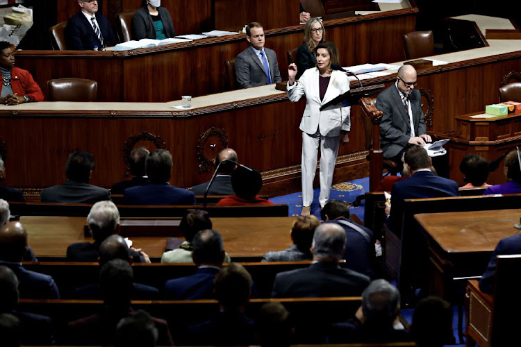 US House Speaker Nancy Pelosi, a Democrat from California, speaks in the House Chamber at the US Capitol in Washington, DC, US, on Thursday, Nov. 17, 2022. Pelosi said she won't run for leadership in the next Congress following Republicans securing a slim House majority in last week's midterm elections.