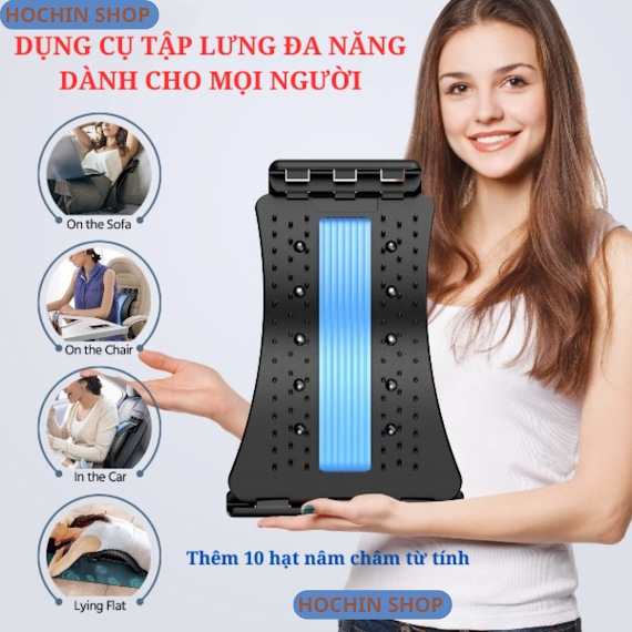 Khung Nắn Chỉnh Cột Sống, Dụng Cụ Tập Lưng Giúp Giãn Cột Sông Giảm Chèn Ép Dây Thần Kinh, Định Hình Cột Sống, Giảm Đau Lưng Hiệu Quả, Cải Thiện Nhanh Các Vấn Đề Về Lưng Và Cột Sống