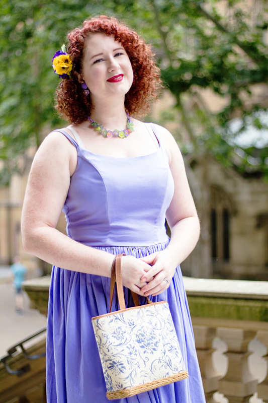 Sundresses and hair flowers for retro fashion | Lavender & Twill
