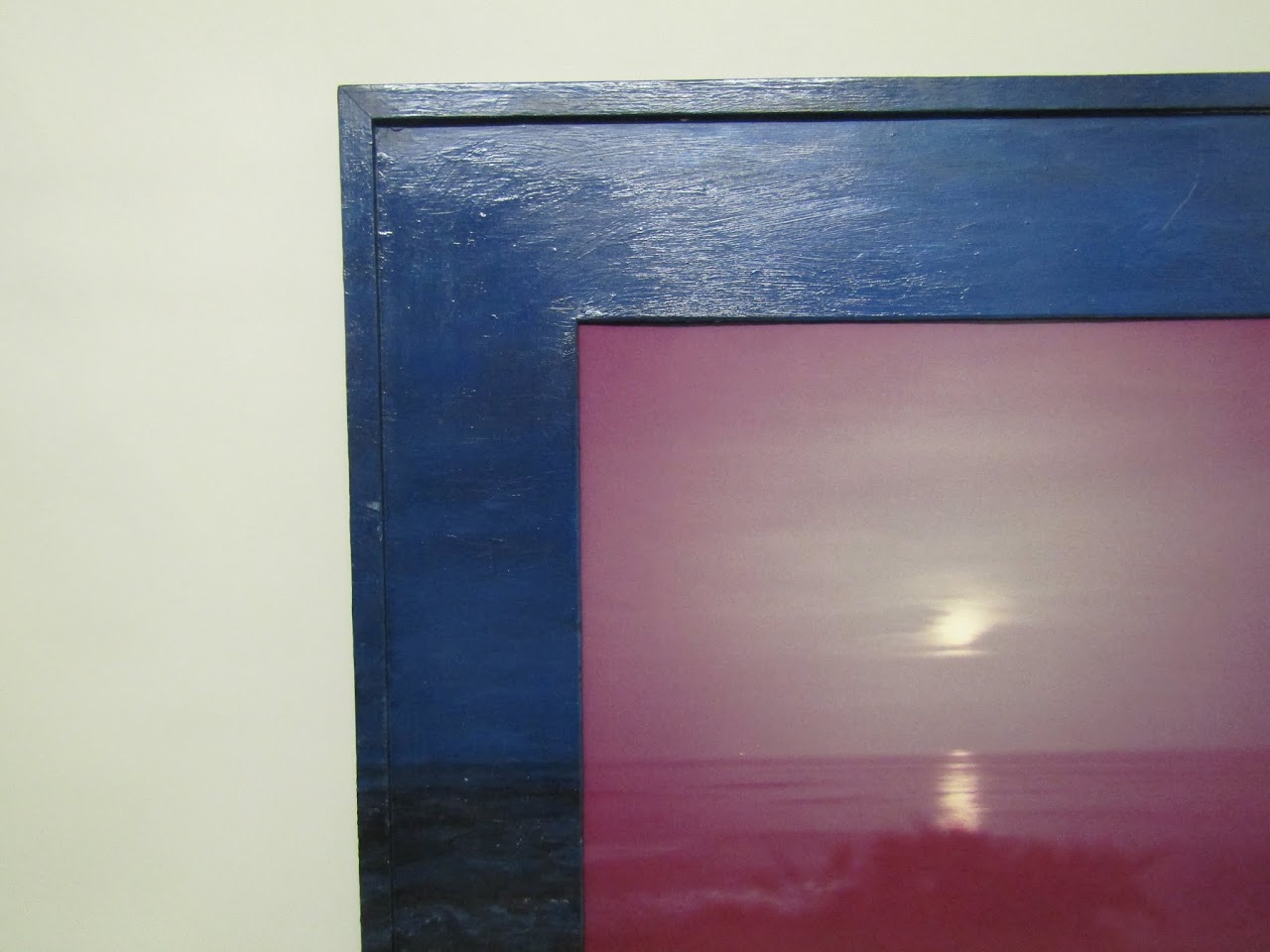 Gwenn Thomas "Moonlight Marine" Photograph and Painted Frame