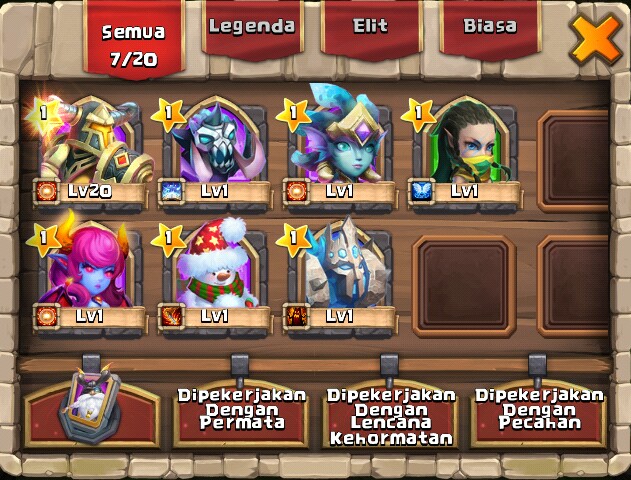 Newbie with Legendaries team_ Castle Clash