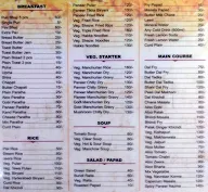 Karishma Lunch Home menu 1