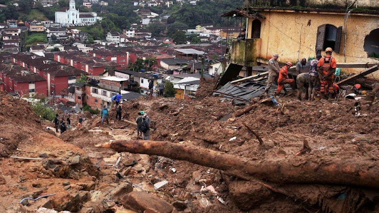 More than 100 people have died in landslides in the Brazilian city of Petrópolis