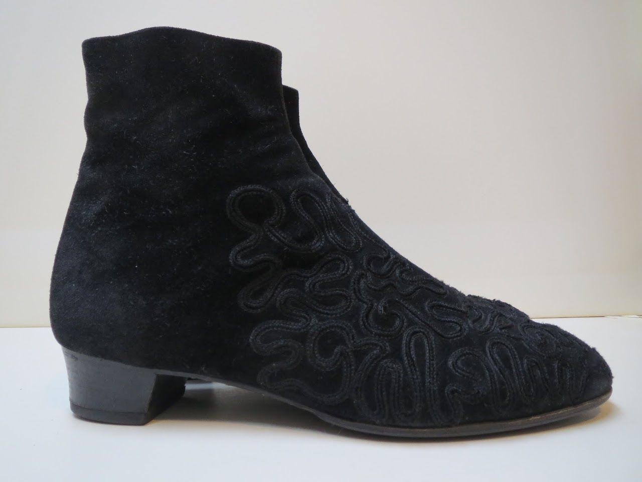 Giorgio Armani Embroidered Ankle Boots